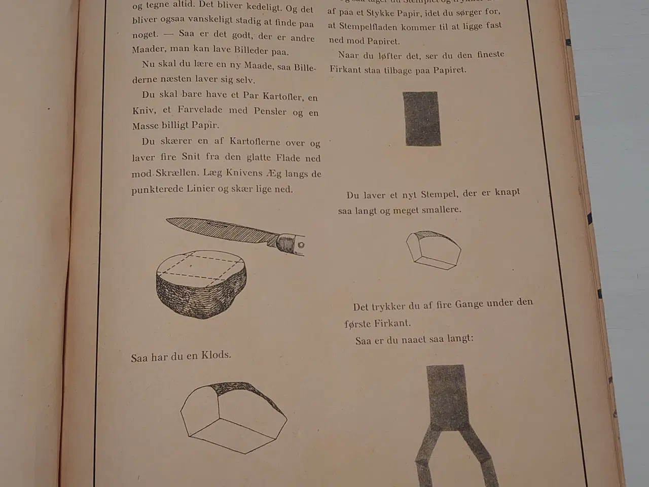 Billede 3 - Birkedal Nielsen:Jeg laver Kartoffeltryk. Før 1948