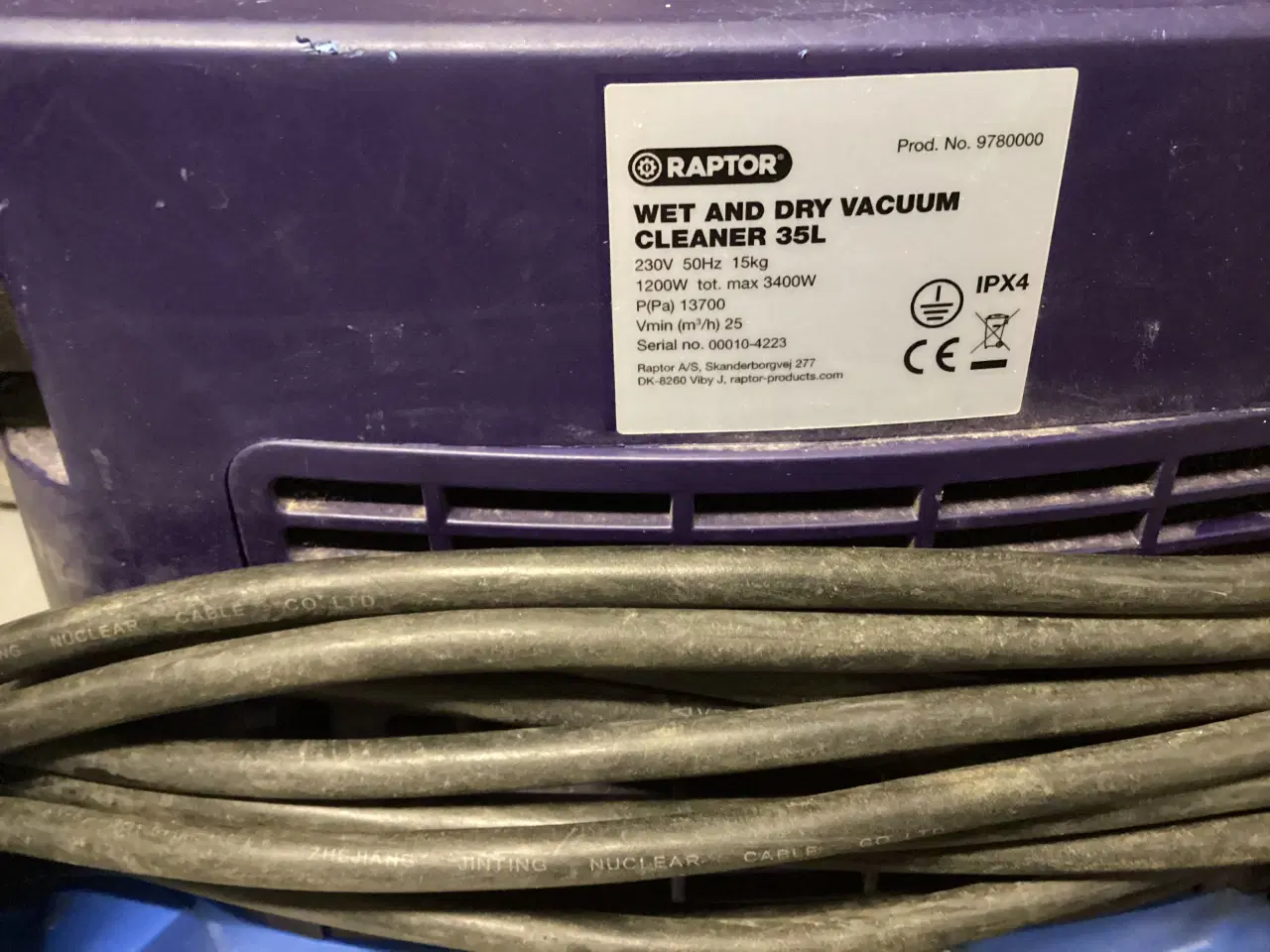 Billede 3 - Støvsuger Raptor wetAnd dry vakuum cleaner 35L