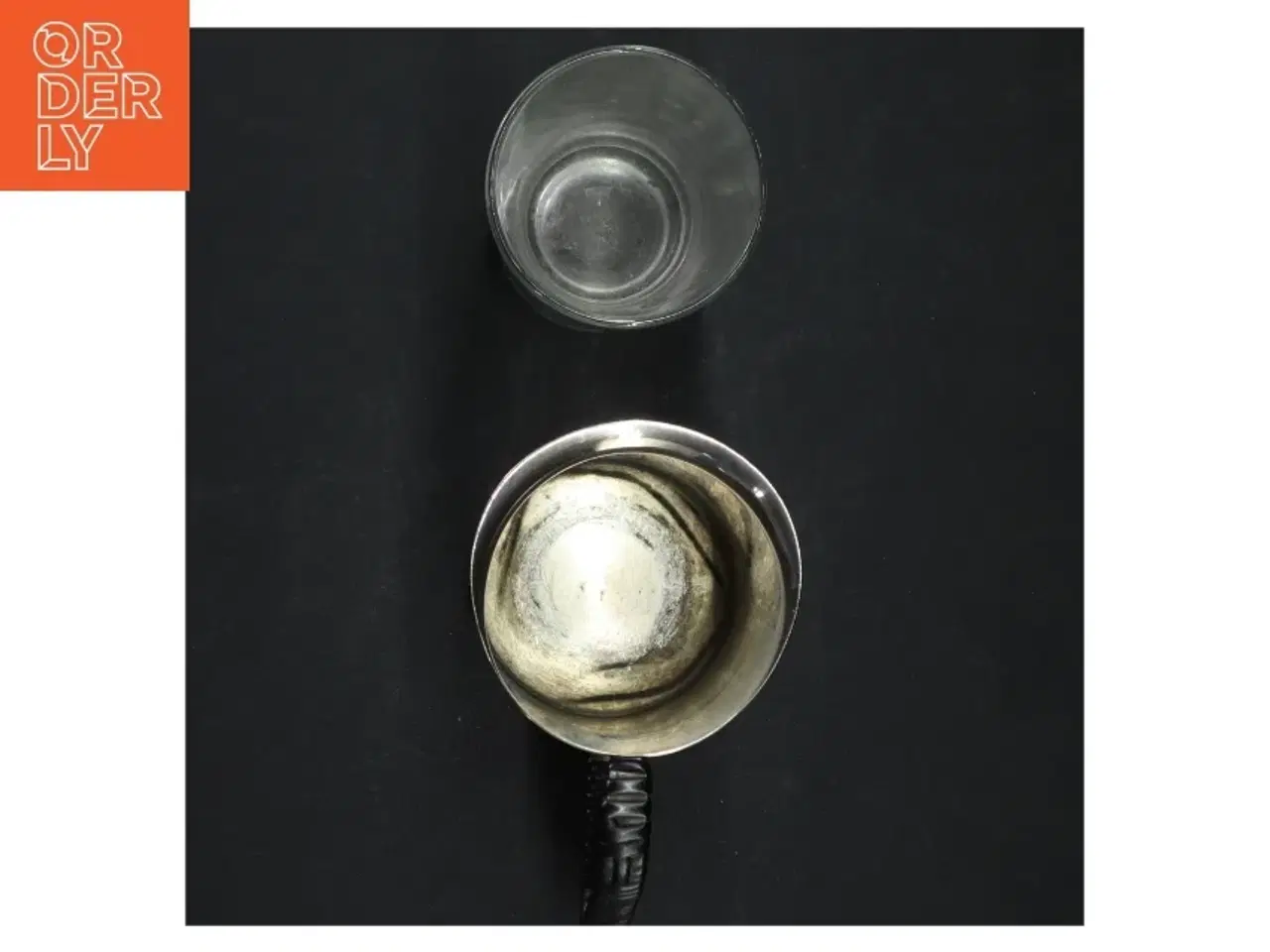Billede 4 - Sølvkande, 2-tårnet  og glas fra Richmond (str. H. 13,5 cm. ø 7 cm)