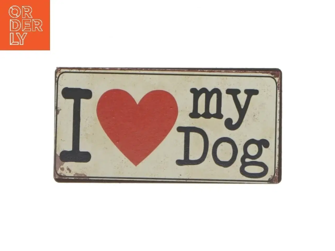 Billede 1 - Hundemagnet &#39;I Love My Dog&#39; fra La Finesse (str. 10x5 cm)