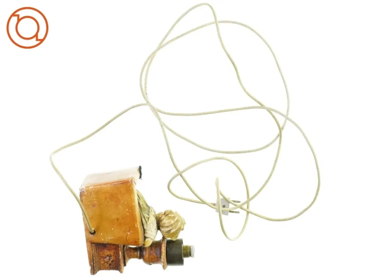 Billede 2 - Bordlampe med figur (str. 14 x 16 x 8 cm)