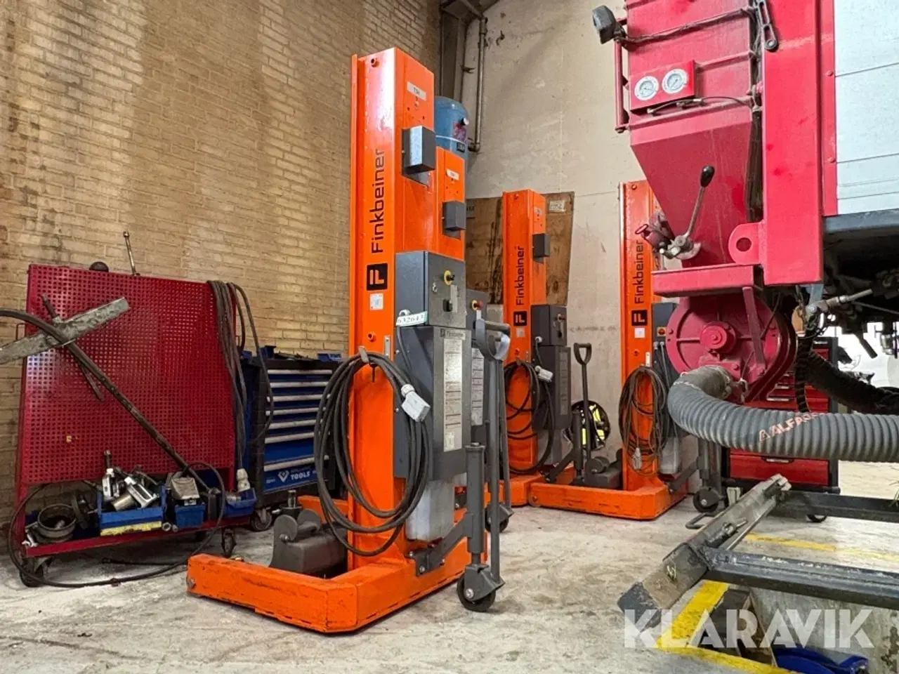 Billede 2 - Mobil søjleløftesystem 30 ton Finkbeiner EHB707V11 4 søjler