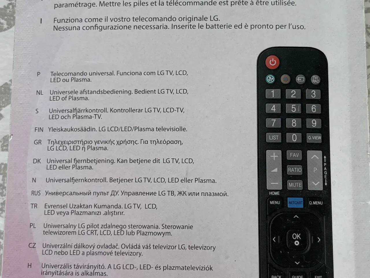 Billede 2 - LG TV-Fjernbetjening.