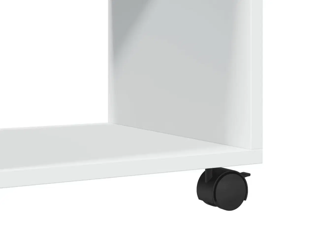 Billede 8 - Rullebord 72x33x42,5 cm konstrueret træ hvid