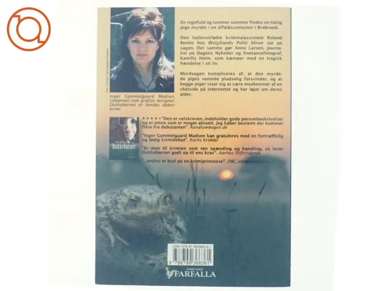 Billede 3 - Dukkebarnet : kriminalroman af Inger Gammelgaard Madsen (Bog)