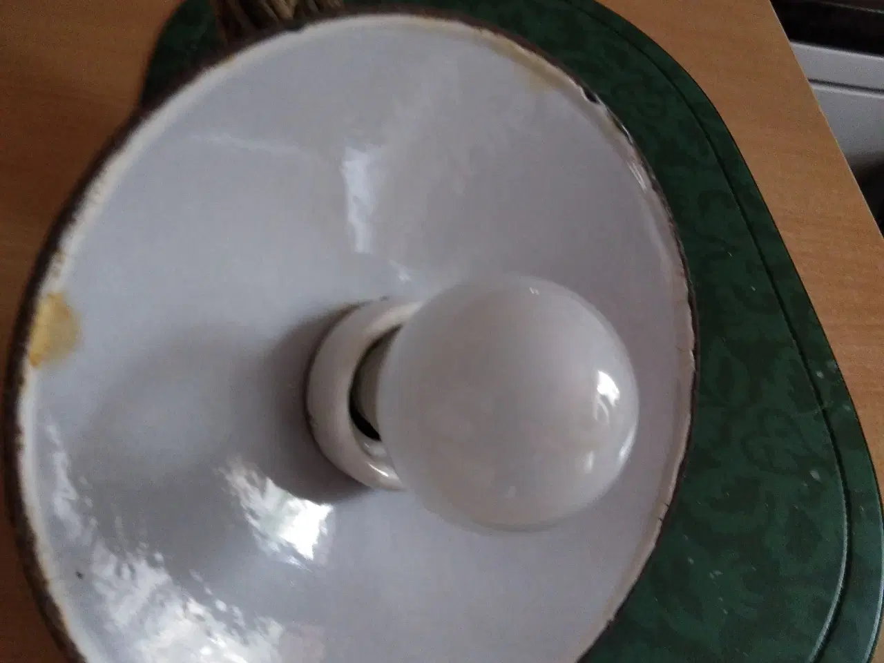 Billede 3 - Antik gammel loftslampe 