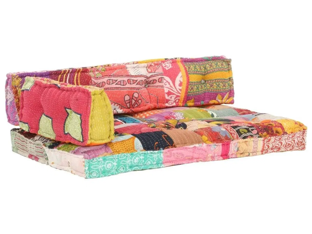 Billede 6 - Hynde til pallesofa stof patchwork flerfarvet