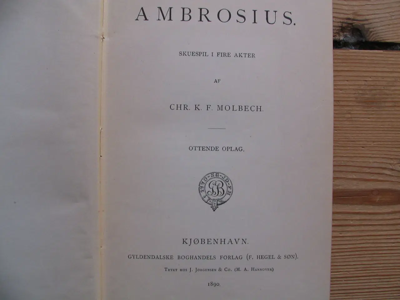 Billede 4 - Chr. K.F. Molbech, Ambrosius, fra 1890