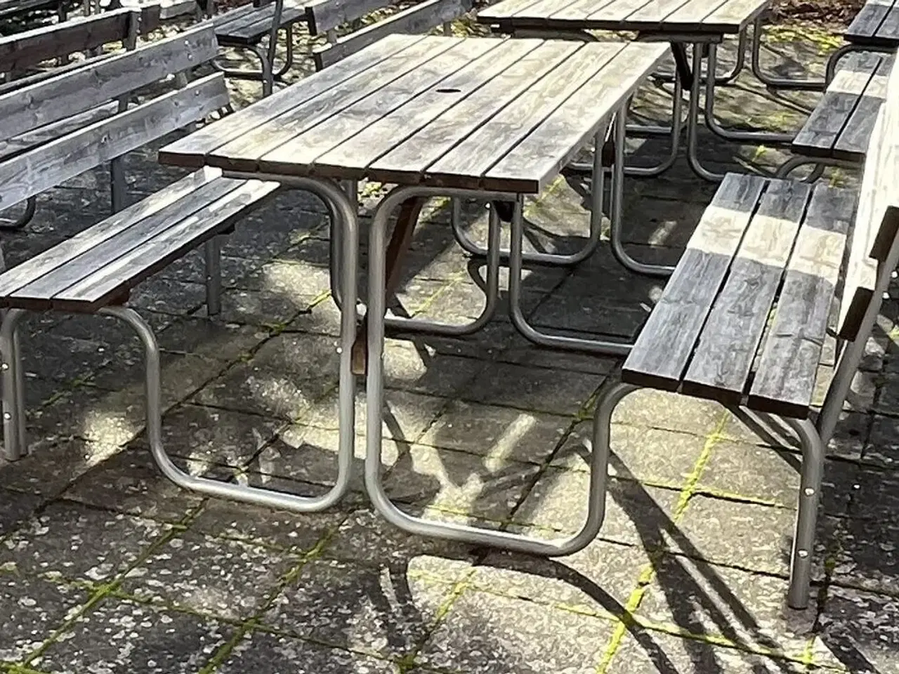 Billede 1 - Bord Bænkesæt Metalstel Model 1