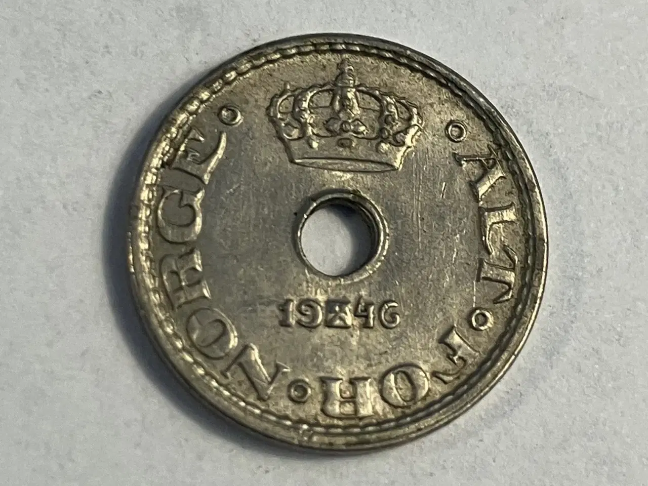 Billede 1 - 10 Øre 1946 Norge