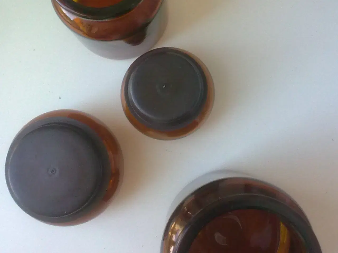 Billede 5 - Farvet glas udvalg af belgisk krukke & APOTEK glas