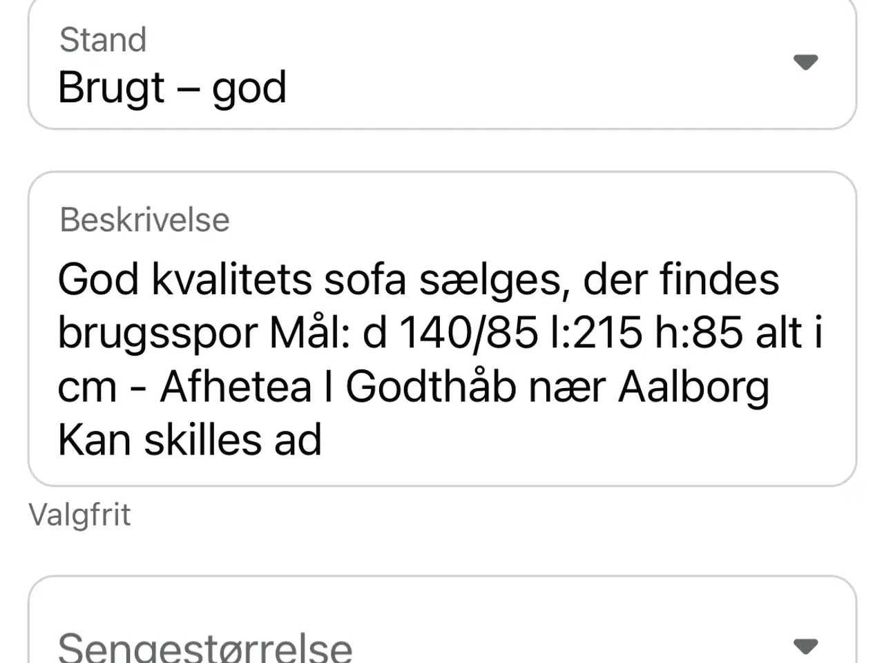 Billede 4 - Sofa fin stand