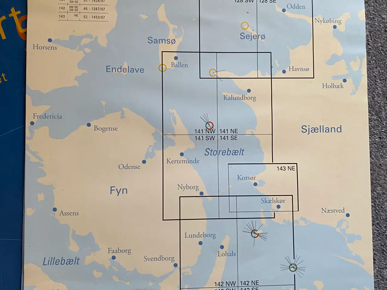 Billede 4 - Diverse søsportskort fra Kort & Matrikelstyrelsen
