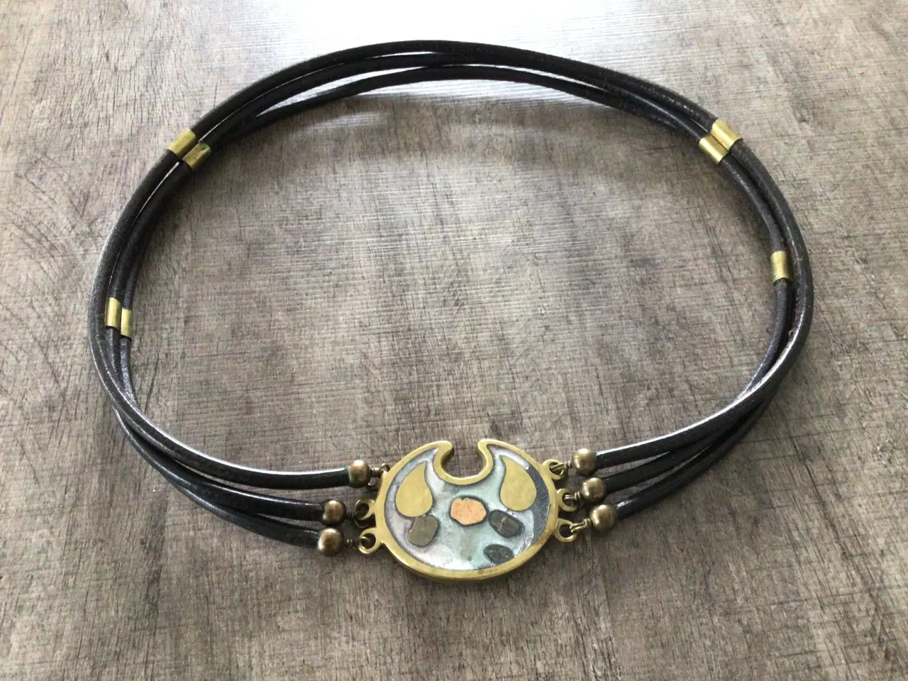 Billede 1 - Bæltespænde med læderremme