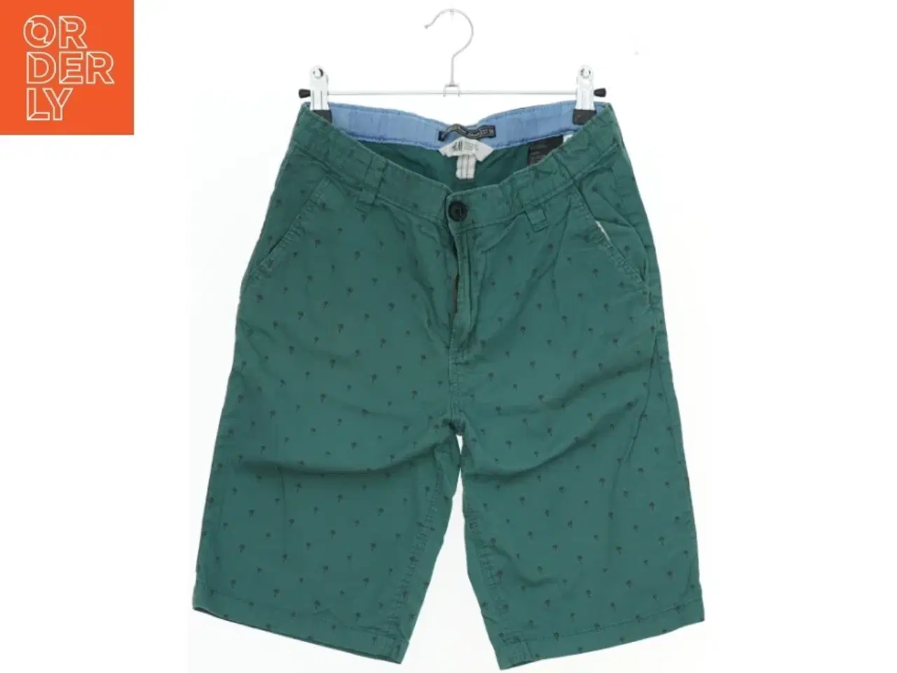 Billede 1 - Grønne shorts med palmeprint fra H&M (str. 164)