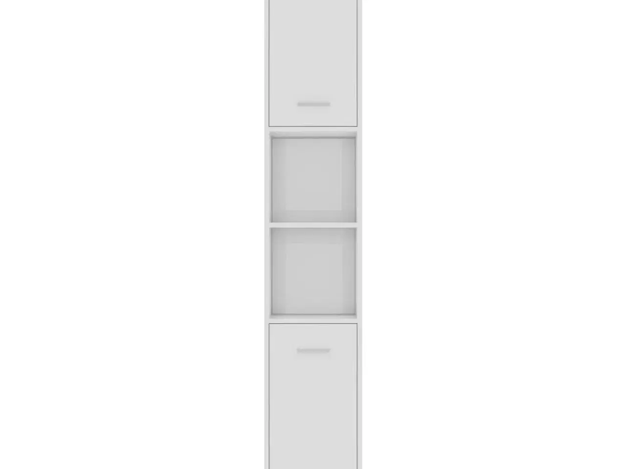 Billede 7 - Badeværelsesskab 30x30x183,5 cm spånplade hvid højglans