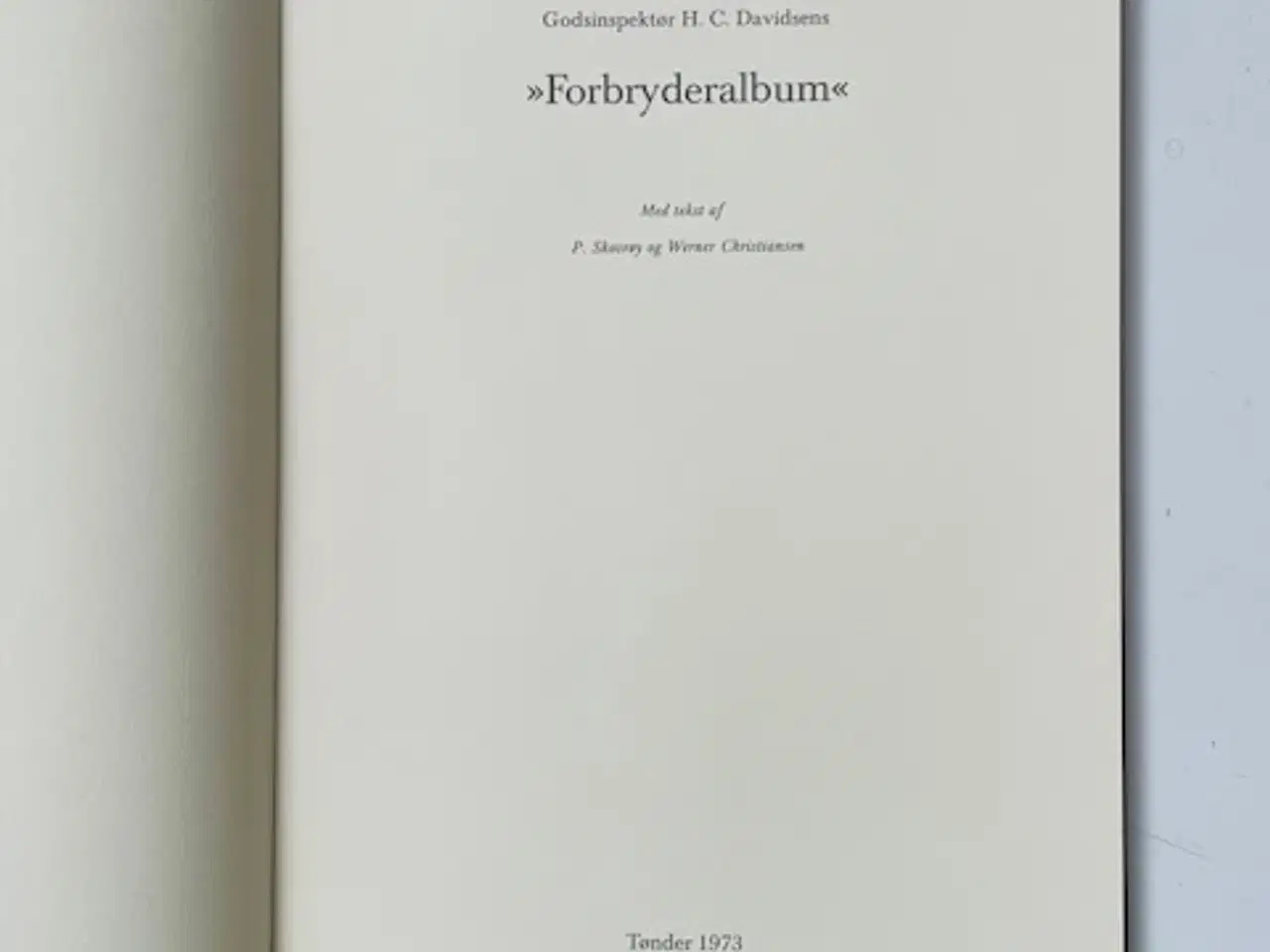 Billede 4 - Godsinspektør H.C. Davidsens Forbryderalbum