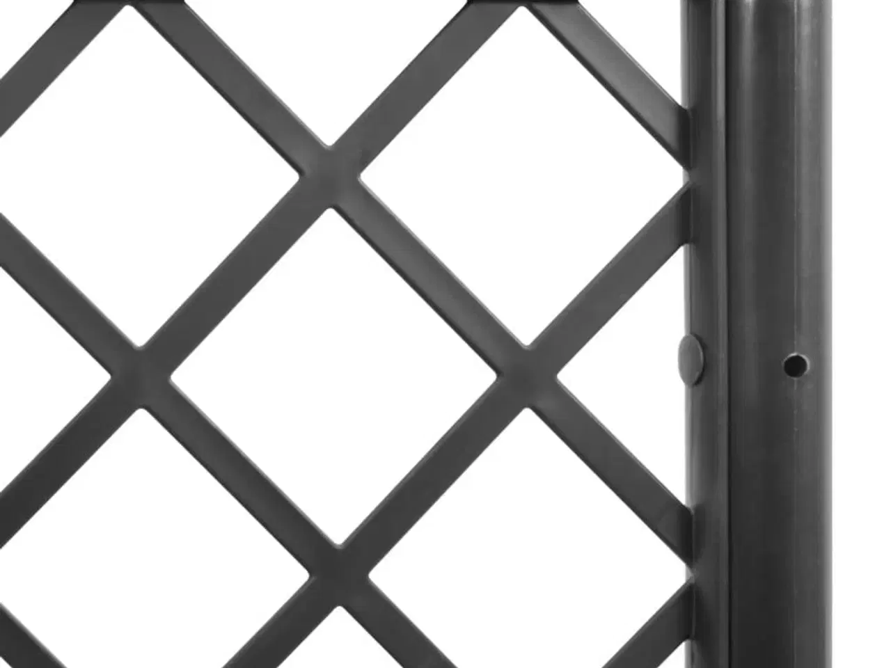 Billede 7 - Plantekasse med espalier 160x40x140 cm PP sort