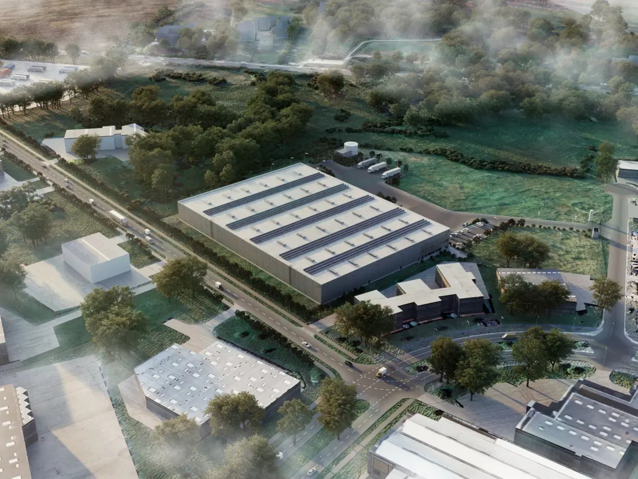 Billede 1 - Build-to-suit DGNB Guld: Ca. 13.550 m² lagerejendom til let industri og fremstilling