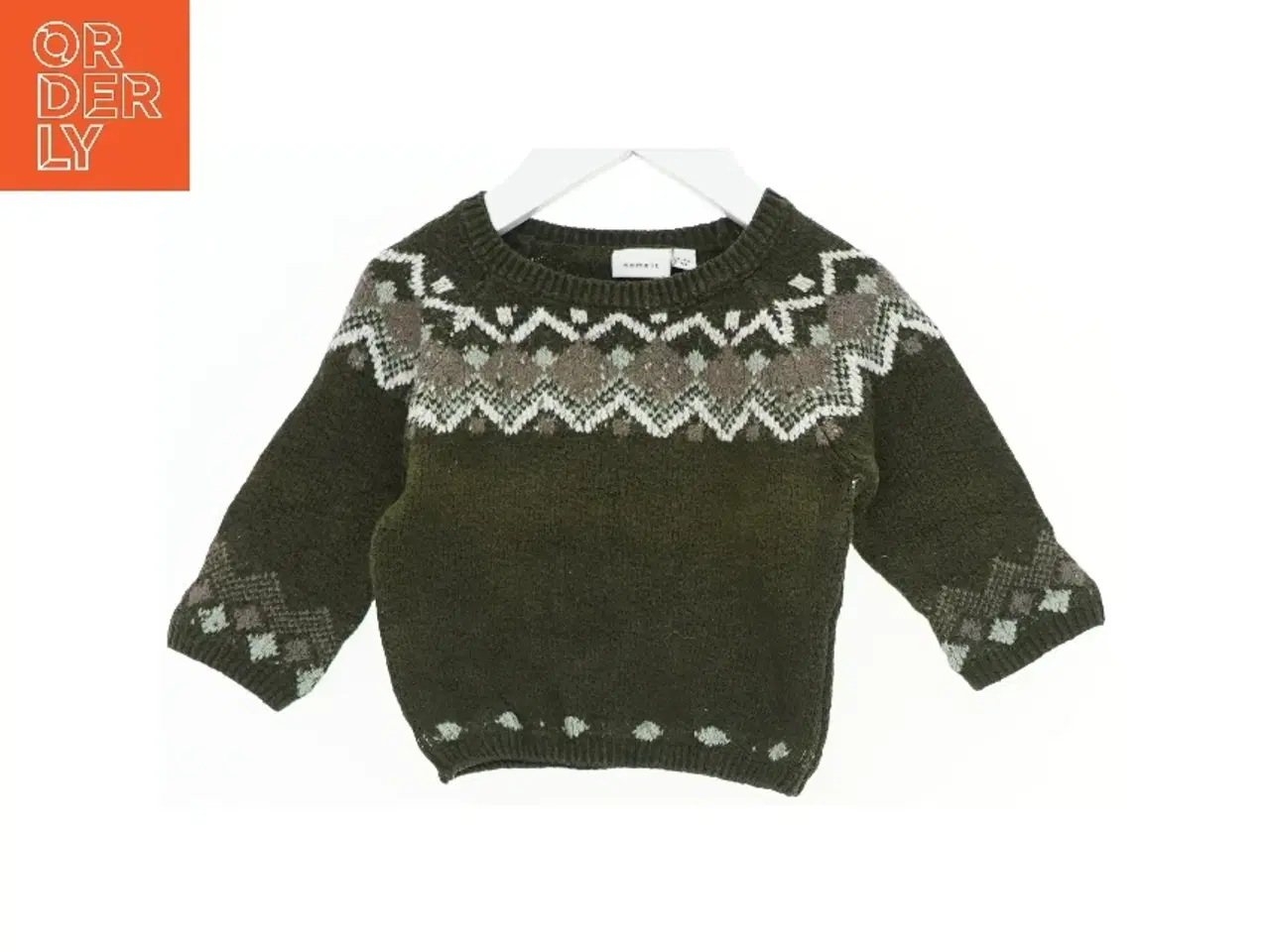 Billede 1 - Striktrøje med mønster fra Name It (str. 62)