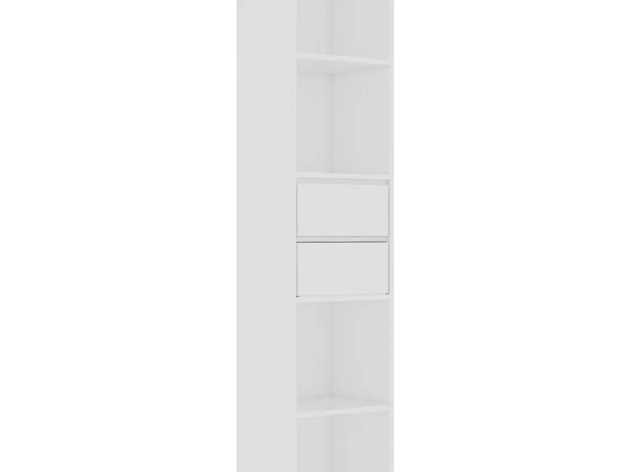 Billede 2 - Bogreol 36x30x171 cm konstrueret træ hvid