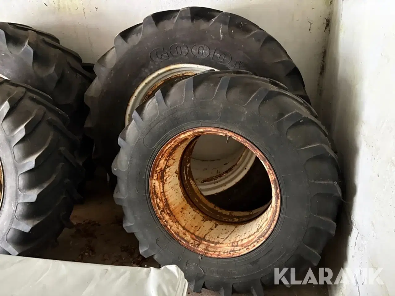 Billede 4 - Tvillingehjul Goodyear/cultor Q - komplet sæt