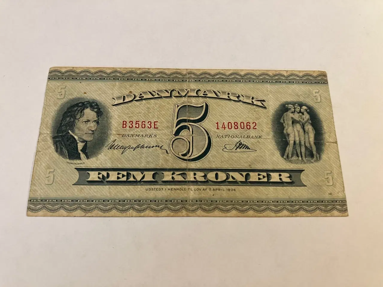 Billede 1 - 5 kroner 1956 Danmark