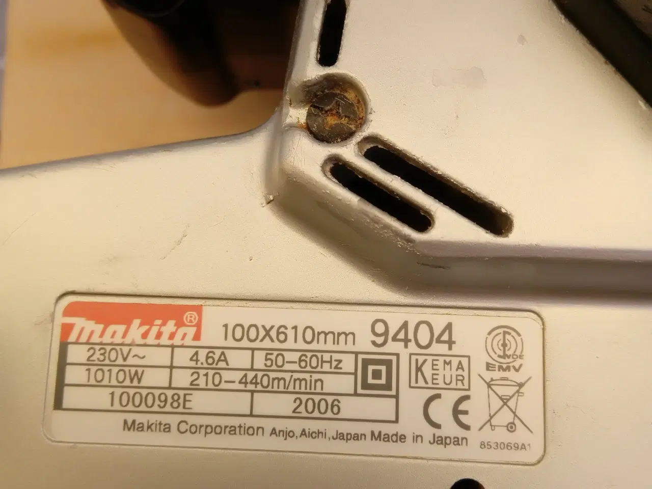 Billede 3 - Makita professionel kraftfuld båndsliber 9404