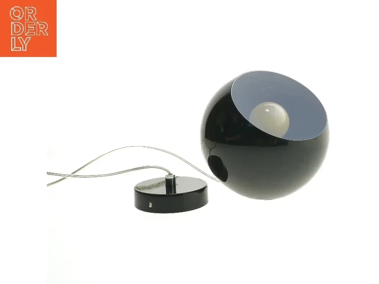 Billede 2 - Sort retro pendel lampe (str. 18x17 cm)