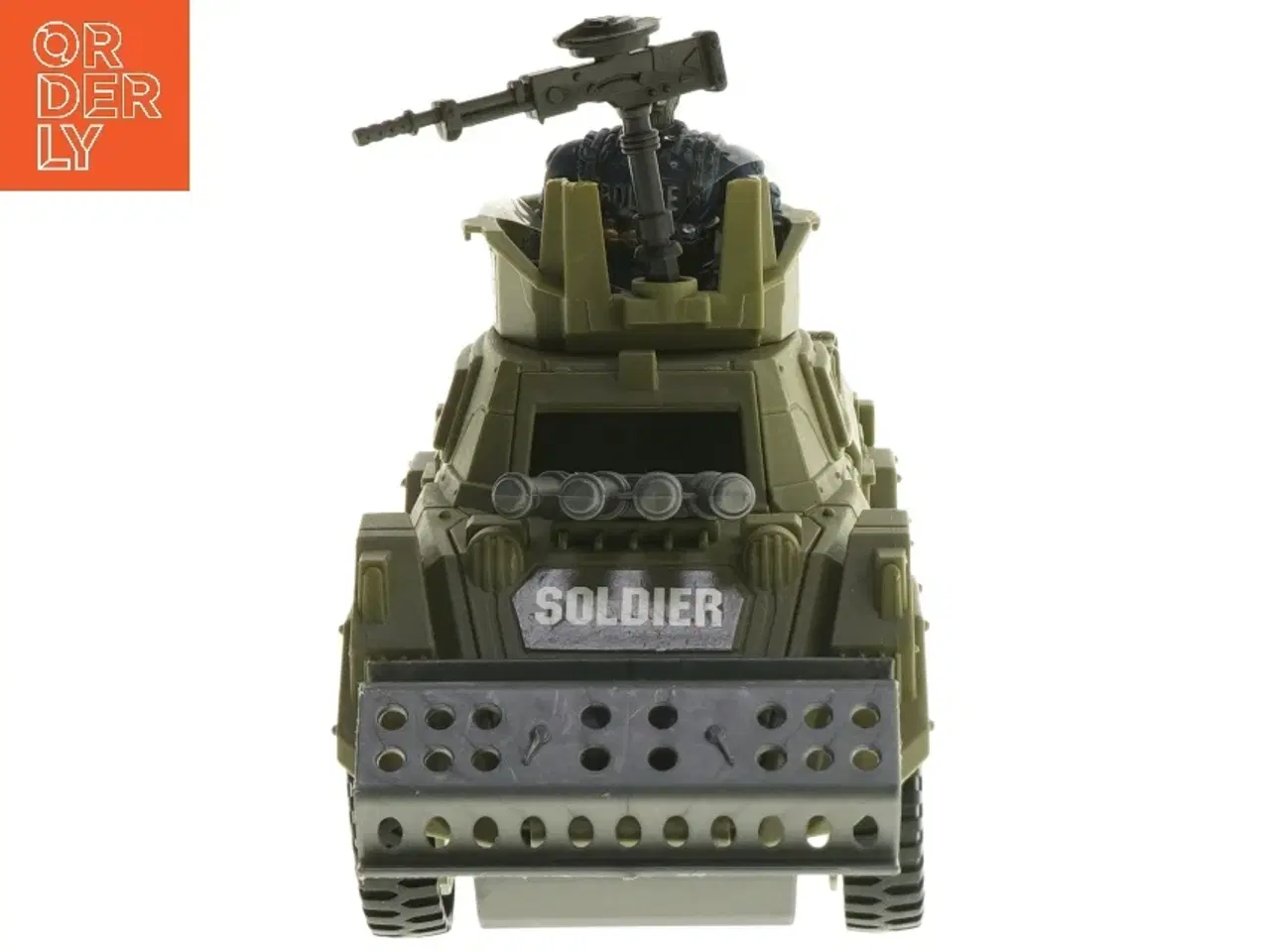 Billede 3 - Soldat legetøjsbil med figur (str. 20,5x9 cm)