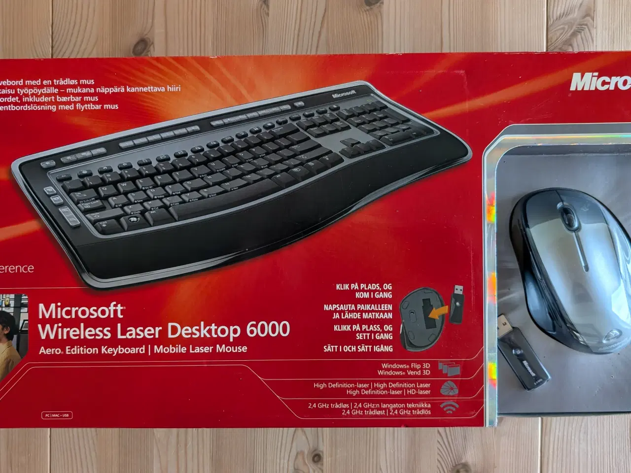 Billede 1 - Microsoft Wireless Laser Desktop 6000 v3.0 Ubrugt.