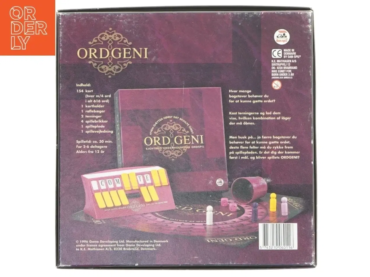 Billede 3 - Ordspil &#39;Ordgeni&#39; fra Dan Spiel, Game Developing Ltd (str. 27x27 cm)