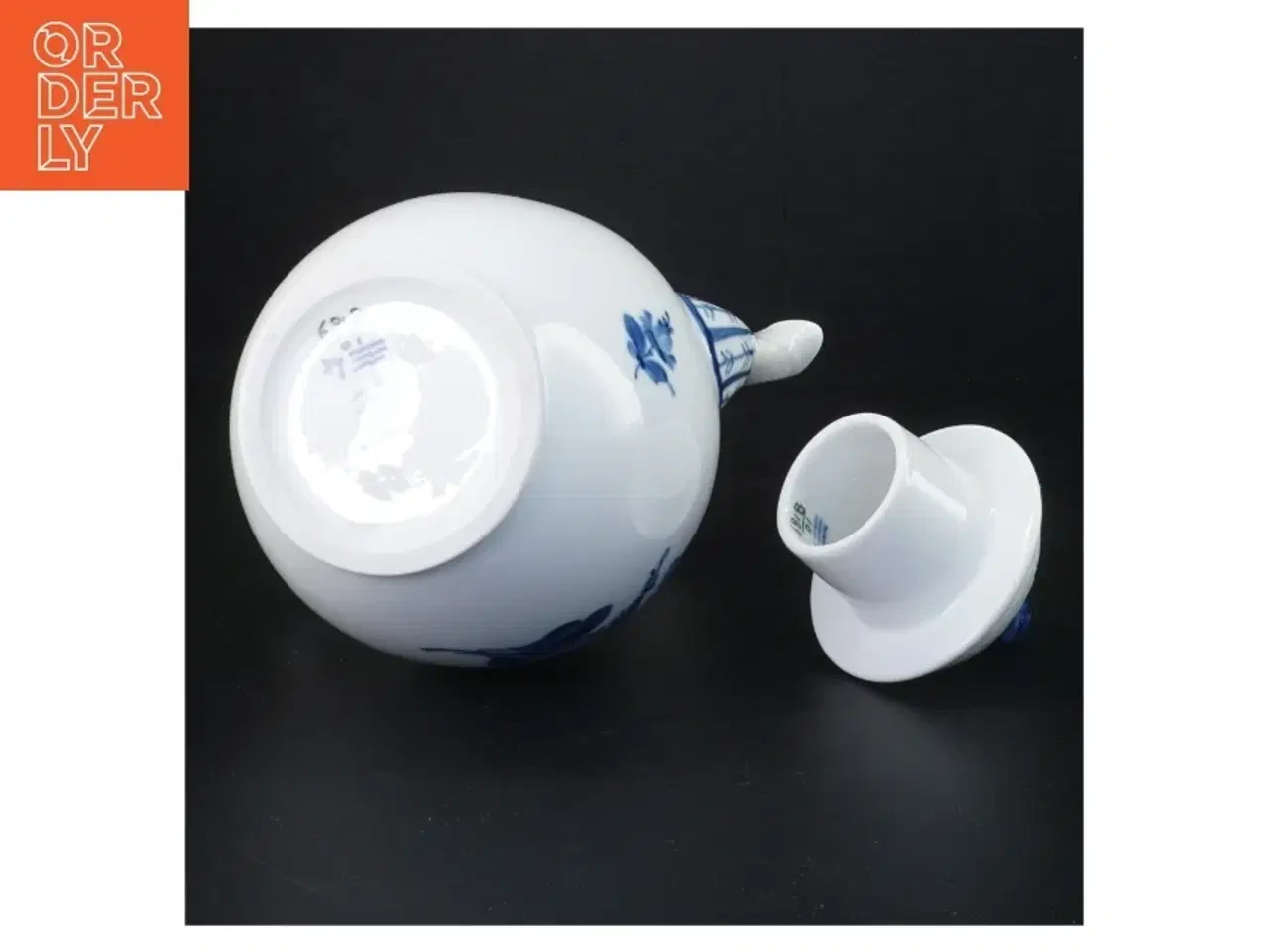 Billede 3 - Blå Blomst porcelænskande fra Royal Copenhagen (str. 25 x 19 x 14 cm)