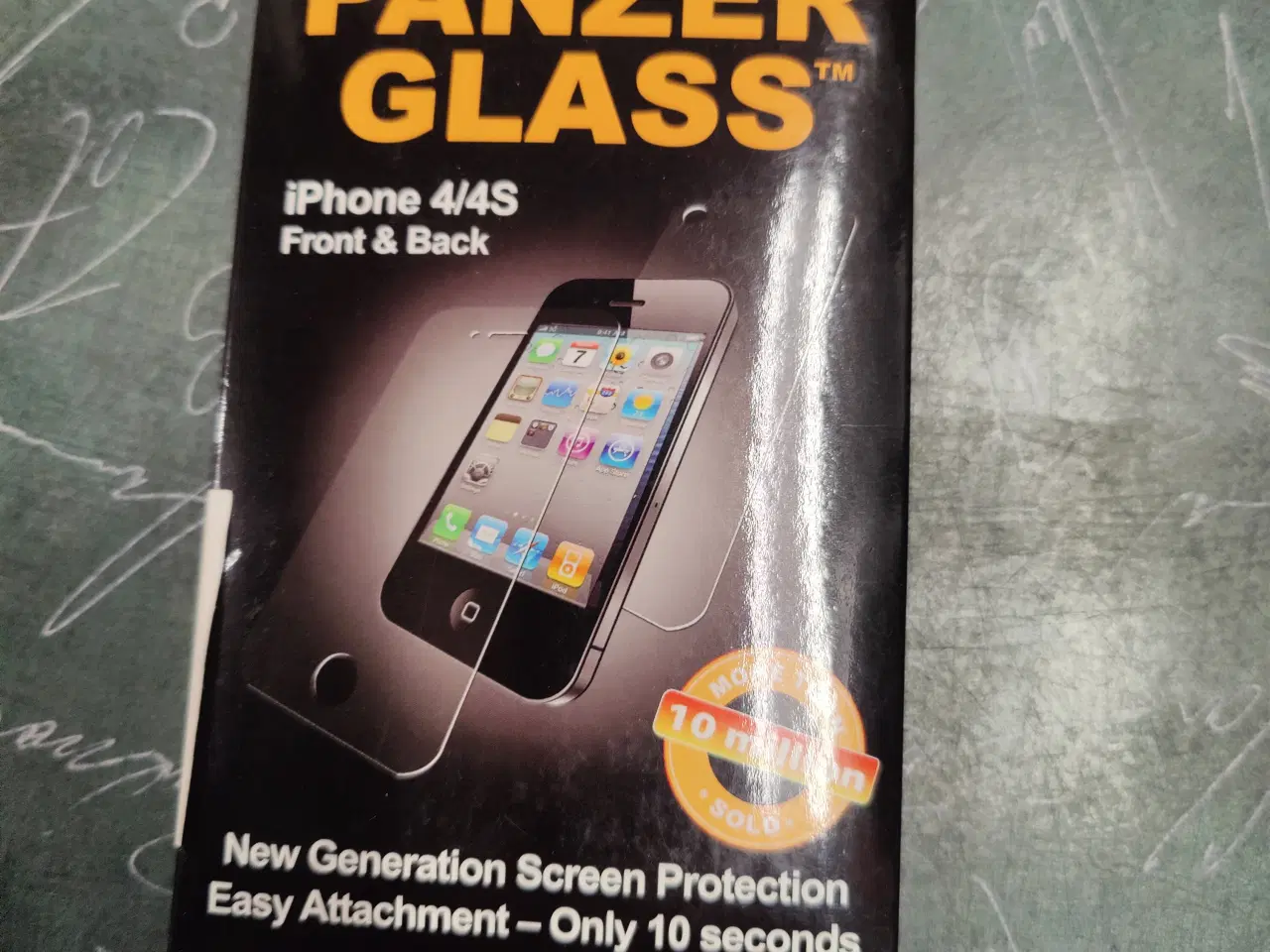 Billede 1 - Panzer glas til Iphone 4 og 4s front og back