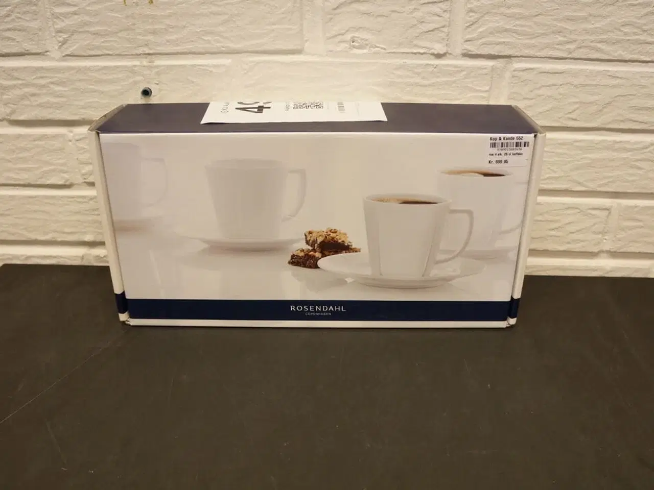 Billede 1 - 4 stk. Kaffekop m. underkop ROSENDAHL