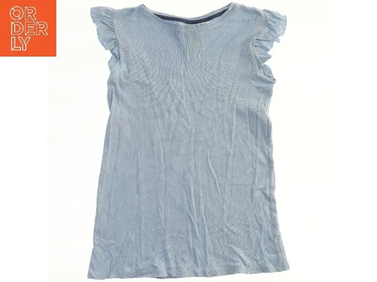 Billede 2 - Lyseblå kjole med flæseærmer fra H&M (str. 122)