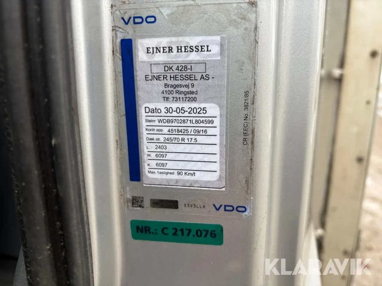 Billede 5 - Lastbil Mercedes-Benz ATEGO 12 LNR 4X2