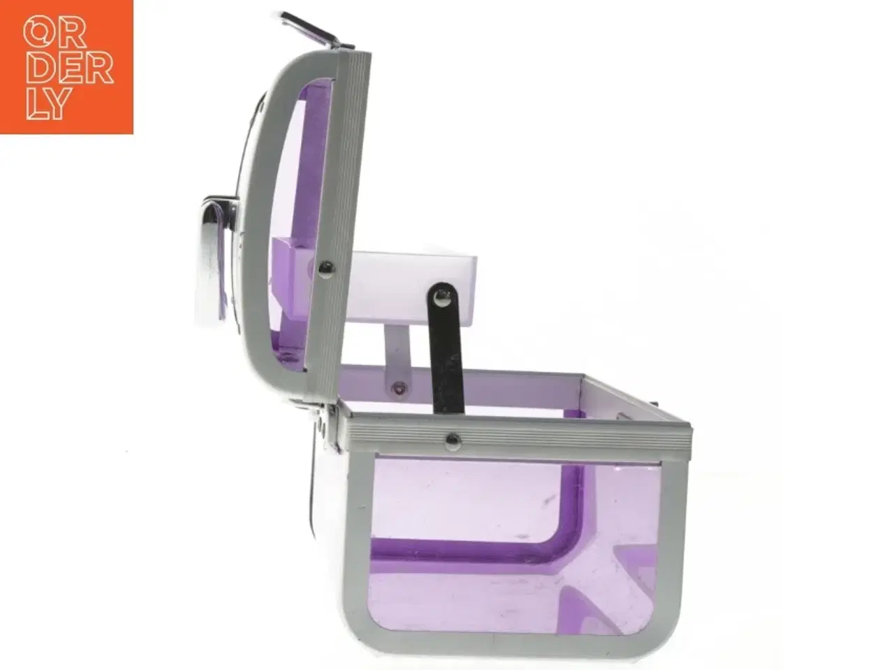 Billede 4 - Lille transparent smykkeskrin (str. 18x12x12 cm)