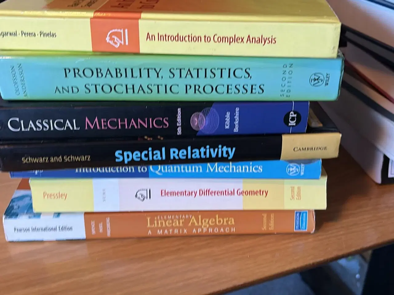 Billede 4 - Studiebøger fra matematik- og fysikstudie