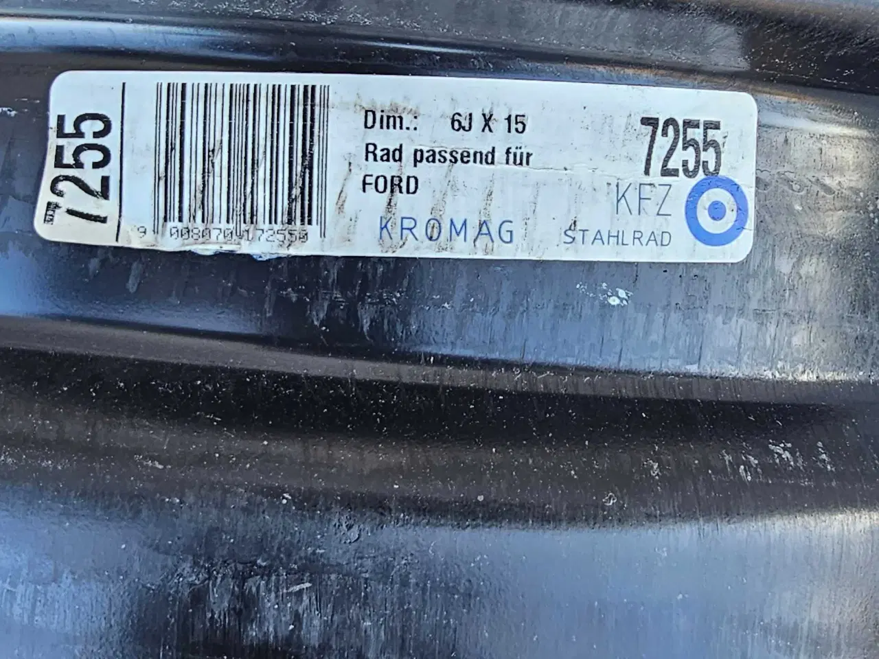Billede 3 - Stål fælger 15" fra ford fiesta