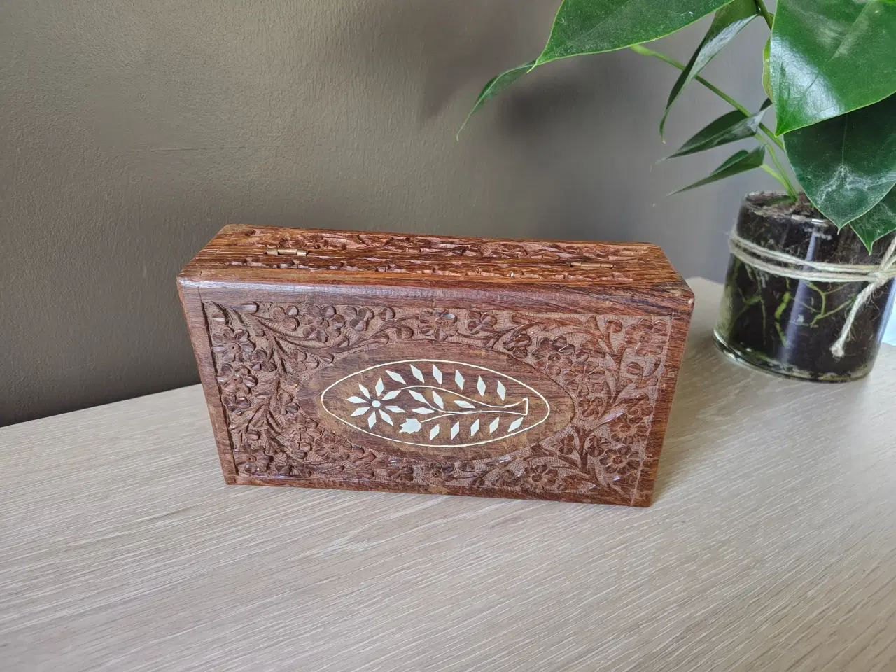 Billede 4 - Flot træ cigaræske