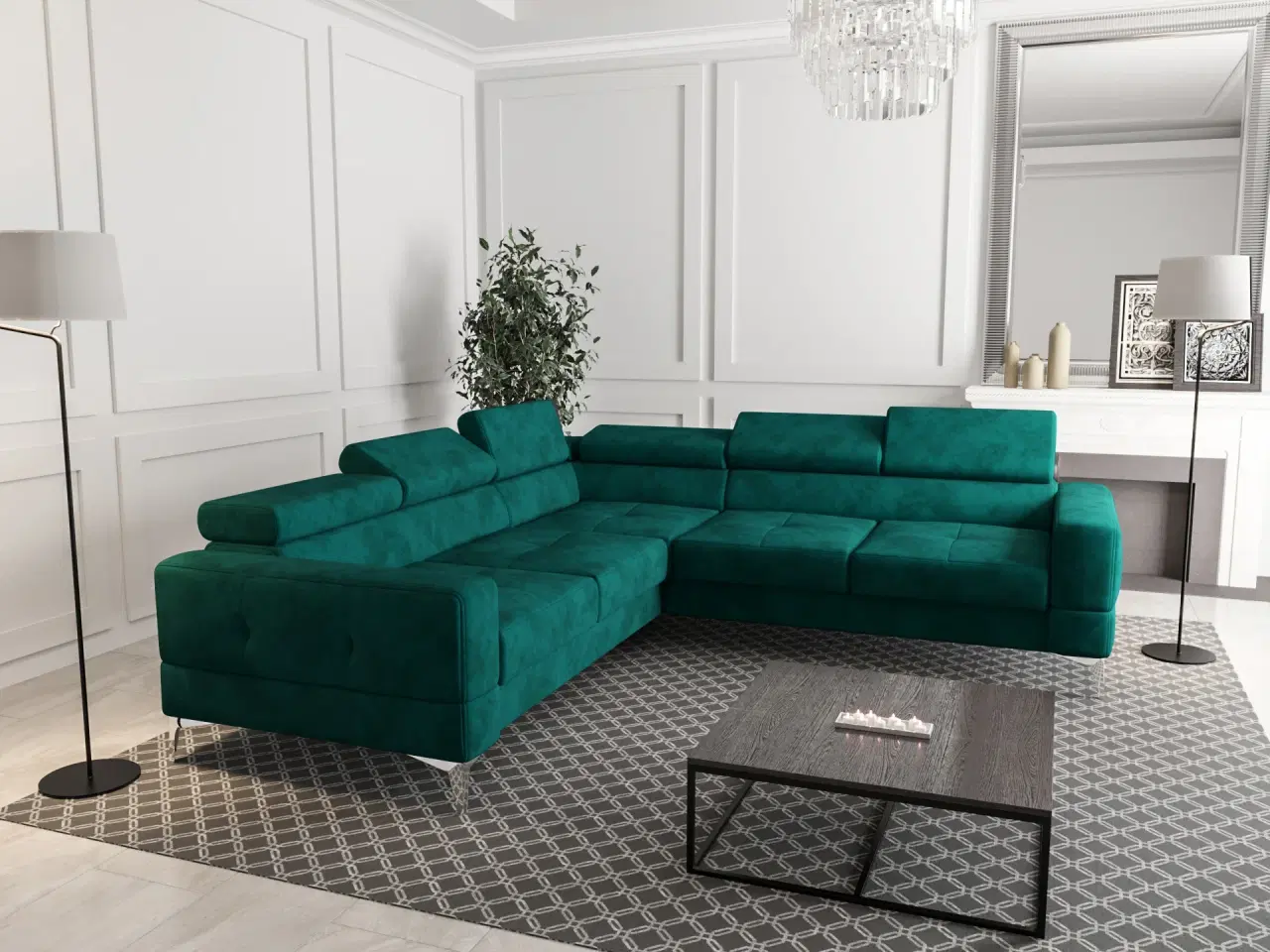 Billede 2 - TUTSEPI MAX HJØRNESOFA 250×250 PRIMO 61 VENSTRE