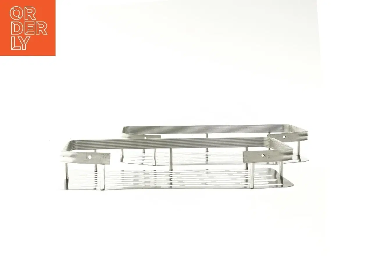 Billede 1 - Rustfrit stål hylde (str. 5x13x30 cm)