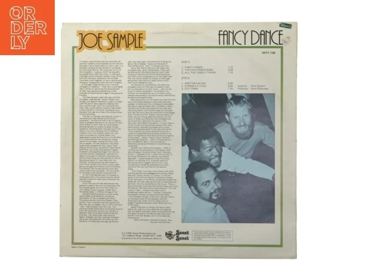 Billede 3 - Joe Sample - Fancy Dance LP