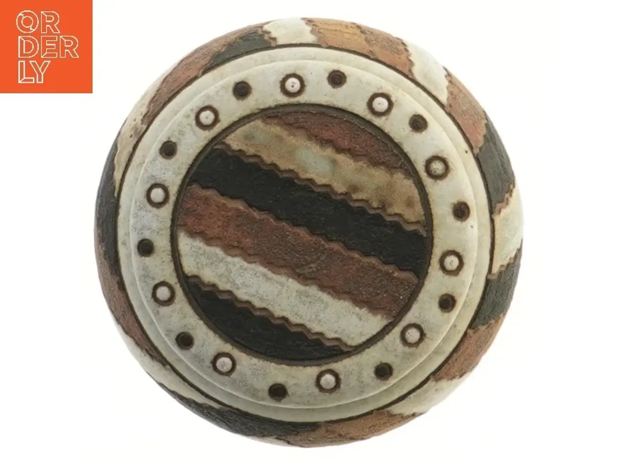 Billede 2 - lågkrukke i keramik (str. 14 cm)