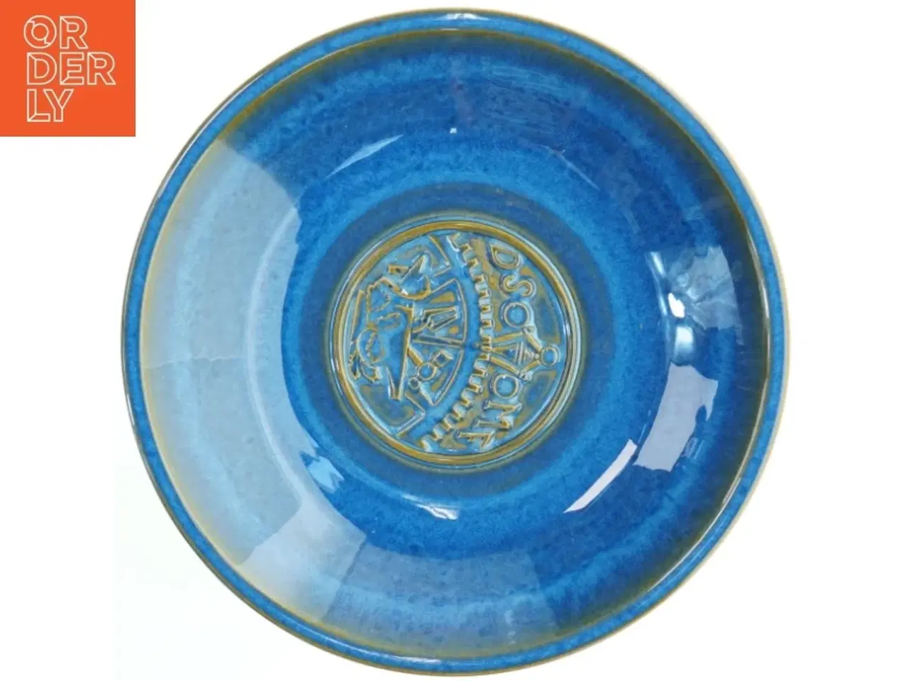 Billede 3 - Blå keramisk skål fra Søholm (str. Ø 29 cm)