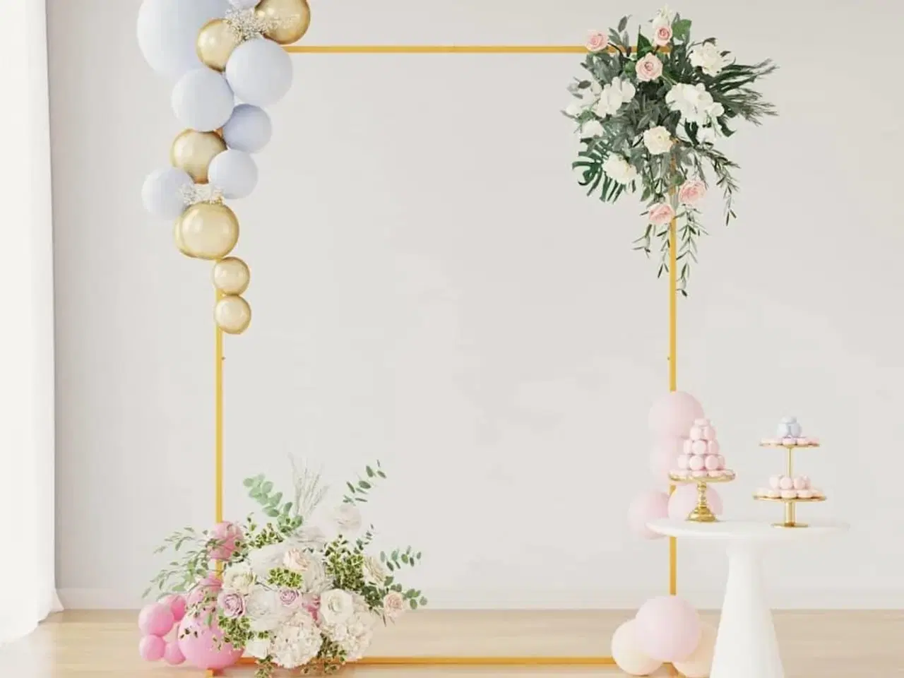 Billede 4 - Bryllupsbue Guld 150 x 45.9 x 200 cm Stål