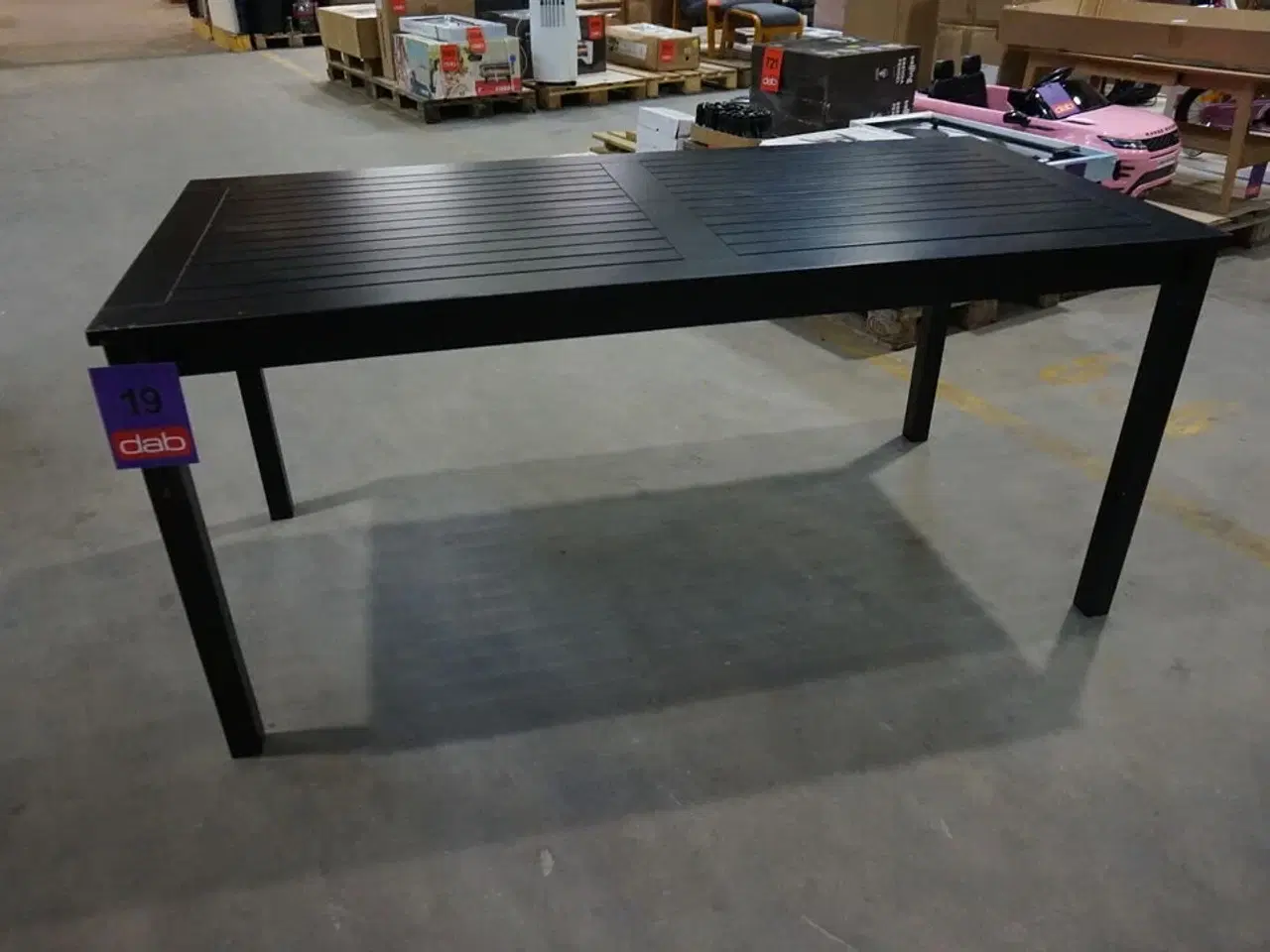 Billede 5 - Cinas Rosenborg havebord, mat sort, 165 x 80 cm