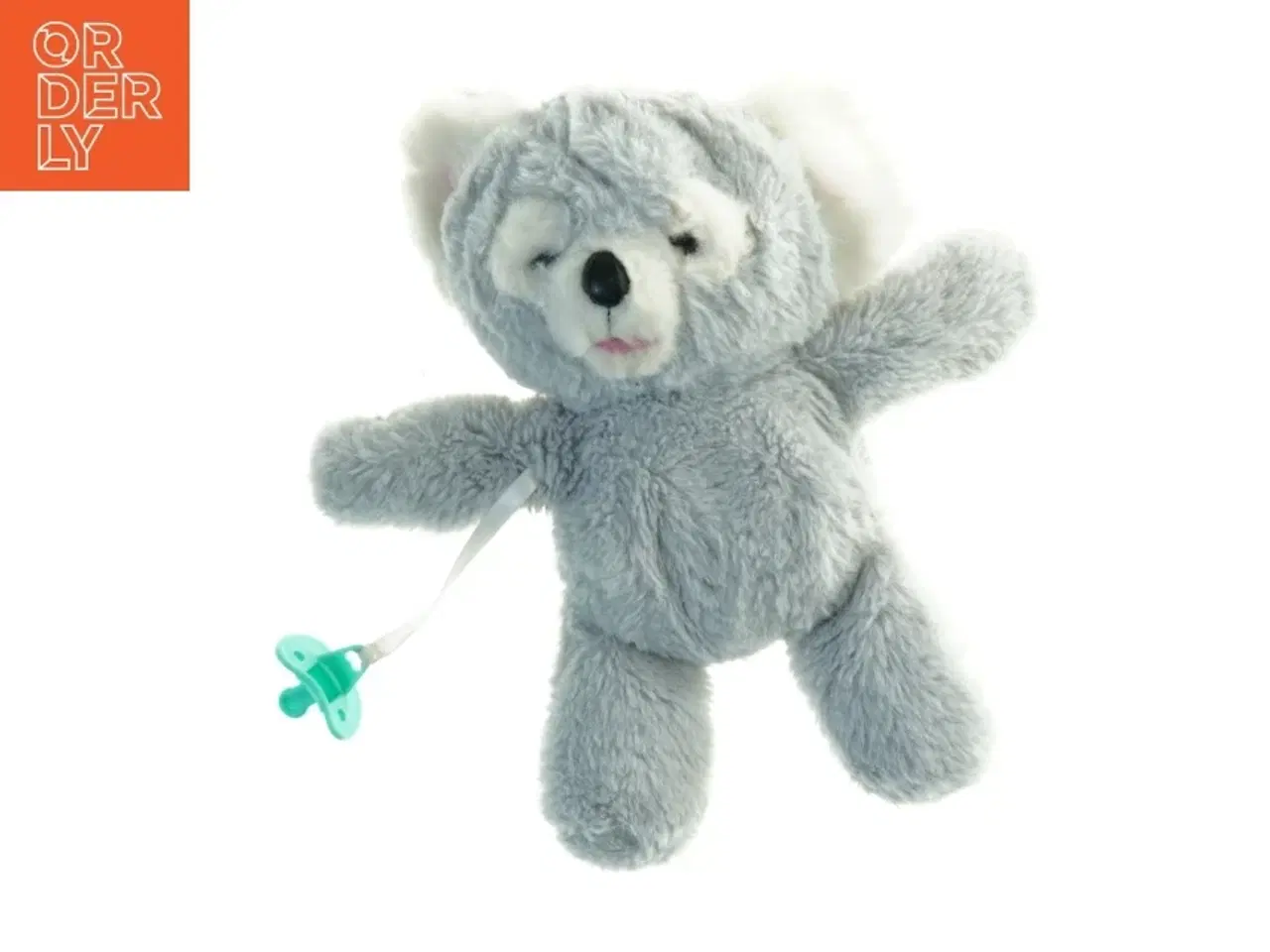 Billede 1 - Blå bamse med sut (str. 23 x 17 cm)