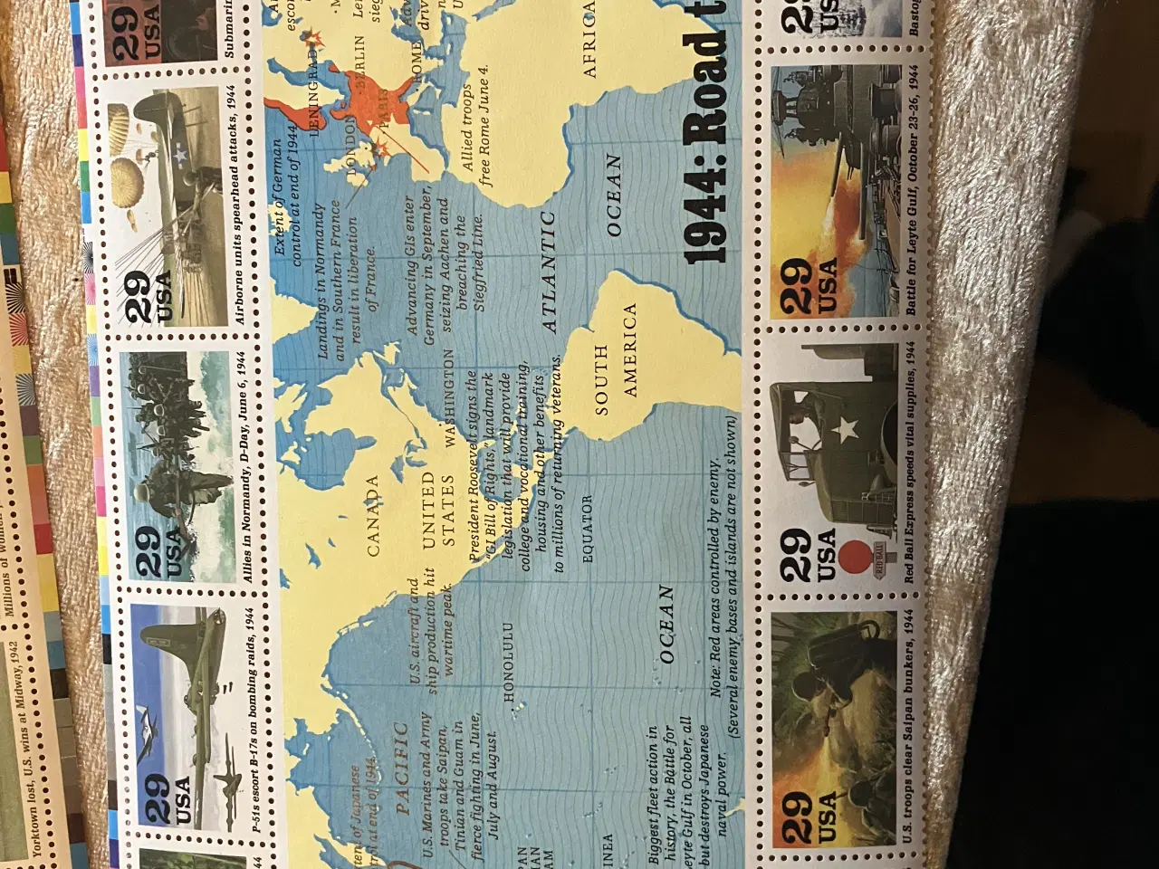 Billede 3 - Frimærkeark